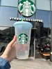 Canecas de Deusa Starbucks 24oz/710ml canecas pl￡sticas cor do copo de cor Magic Pp original reutiliz￡vel pilar de fundo plano lzdk