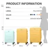 Hanke PC Luggage Men Travel Trolley Case Women Catecase Mute Spinner Wheels TSA Lock Aluminium Telescopic Handle H J220707