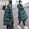 Abrigos de trinchera para mujer Mujeres embarazadas Abajo Chaqueta de algodón Ropa de invierno Coreano suelto grueso Puffer Abrigo Femenino Largo Moda Slim Cloak Style