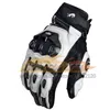 ST409 Vier Jahreszeiten Leder Motorrad Schwarz Weiß Handschuhe Leder Männer Moto Racing Handschuh Fahrrad Radfahren Motorrad Motocross Reiten