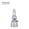 5.12 Inches Mini Recycler Glass Dab Rig Water Pipe with Glass Banger