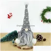 Decorazioni natalizie Decorazioni natalizie 1Pc Bambola senza volto Cappello lungo Babbo Natale Gnomo Bambole per la festa dell'anno Ornamenti per la casa Natale Gi Dhhco