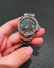 Classic Women Stainless Steel Quartz Wristwatch Dark Grey Mother of pearl Zircon Watch Shell Dial Number New Calendar Watches Geometric Clock 34mm