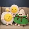 Creative 143545cm Nese Classic Festive Snacks Simulation Dumplings Eggs Duck Eggs Plush Toys Super Soft Food Doll Cute Gift J220729