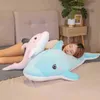 1Pc 60100Cm Stuffed Kawaii Dolphin Cuddle Sea Ocean Aquatic Animals Kids Plush Animal Whale Pop boys Girls Birthday Gift J220729