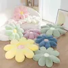 6080Cm Kawaii Rabbit Fur Flowers Plush Cushion Cute Plant Flower Chair Floor Plush Mat Stuffed Soft Dolls For Home Decor J220729