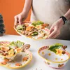 Ciotole Ciotola Di Zucca Creativa Ceramica E Set Di Piatti Tazza Di Zuppa Di Stufato Con Coperchio Grande Tagliatella Stoviglie Di Halloween