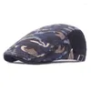 Berets Mens Hats Stylish Camouflage Pattern Cabbie Ivy Hat Sboy Golf Beret Caps HATCS0348