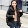 Womens Down Parkas Coats Winter Jacket Fashion Hooded Bread Service Jackets Thick Warm Cotton Padded Parka Female Outwear 221124