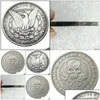 Искусство и ремесла искусство и ремесла HB73 Hobo Morgan Dollar Skl Sombie Skeleton Copy Coins Унительные ремесленные украшения домашние украшения Accesso dhywp