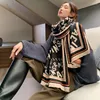 Craquins de luxe Doublesided Scarf Femmes Hiver Cachemire chaud Châle imprimé Soft Thin Blanket Holiday Gift31131284806754