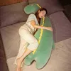 90110cm Coussin de sommeil long kawaii dinosaure girafe flamanto oie peluche jouet farcides poupées molles pour les cadeaux apaisants baby ldren j220729