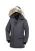 Herrenjacken Hochwertiger Winter-Daunenmantel mit 100 % echtem Wolfsfell, hält warm, Doudoune Homme Mäntel Fabrik in China, klarer ParkaQQCX