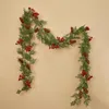 Decorative Flowers 2M Christmas Artificial Plants Garland Decoration Pine Rattan For Table Centerpieces Fake Vines Living Room Decor Home