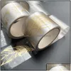 Gift Wrap Gift Wrap Event Party Supplies Festive Home Garden Bronzing Transparent Masking Washi Tape för Hand ACC D41 Drop Delivery Dhzis