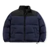 NF メンズダウンジャケットフグコート女性パーカーファッションクラシックレターフード付き大きなポケットジャケット冬暖かいショートコットンコート
