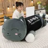 110 cm grande taille haute qualité mignon chat câlin doux dessin animé animal rempli poupée canapé-lit oreiller fille enfant cadeau d'anniversaire J220729