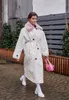 Frauen Daunen Parkas Frauen Winter Stilvolle Dicke Warme Pelz kragen Lange Parka Runway Designer langen Mantel Weiblichen Mantel 221124