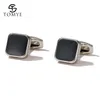 Cuff Links Cufflinks for Men TOMYE XK20S056 High Quality Fashion Square Metal Shirt Cuff Links for Gifts