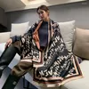 Craquins de luxe Doublesided Scarf Femmes Hiver Cachemire chaud Châle imprimé Soft Thin Blanket Holiday Gift31131284806754