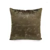 Cushion/Decorative Pillow Pillow Decorative Pillows Case Bronzing Blue Yellow Green White Christmas Luxury Couch Bed Sofa Veet Er 45 Dhgtj