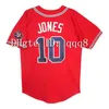 Бейсбол в колледже 2012 винтажные бортовые майки Jones 5 Freddie Freeman 7 Dansby Swanson Red Blue White Blee Retro Retrack Baseball