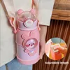 Water Bottles 500ml Stainless Steel Thermal Bottle for Children Cute Cartoon Thermos Mug with Straw LeakProof Insulated Cup Drinkware 221124