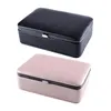 Jewelry Pouches Portable Organizer Box Large Capacity Container PU Leather Display Case For Watch Bracelet Necklace Travel Birthdays