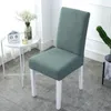 Chaise Couvre Simple Solide Couleur Ménage One-Piece Élastique Couverture Coussin Table À Manger Ddd61