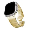 Умные ремешки титанового звена звена браслет из нержавеющей стали Star Star Light Color Bess Band Clasp для Apple Watch Series 3 4 5 6 7 8 SE Ultra 41