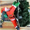 Christmas Decorations Christmas Decorations Climbing Rope Ladder Santa Claus Pendant Tree Hanging Doll Ornament Outdoor Xmas Party H Dhk0Y