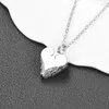 Pendant Necklaces Drop Angel Wing Cremation Necklace For Ashes Stainless Steel Heart Urn Holder Memorial Jewelry