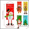 Christmas Decorations Christmas Decorations 2023 Door Hanging Banner Faceless Doll Merry Tree For Home Xmas Ornaments Pendant Navida Dhvwx