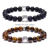 Kralen natuursteen mala kralen yoga armband honden hand poot 8 mm stretch touw kraal dames mannen armbanden drop levering sieraden dhteu