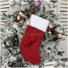 Christmas Decorations Christmas Decorations Year Stocking Sack Xmas Gift Candy Bag For Home Sock Tree Decorchristmas Drop Delivery G Dhsbz