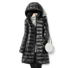 Piumino da donna Parka Giacche invernali Lungo ultraleggero Cappotto casual sottile Giacca imbottita Slim Rimuovi Parka con cappuccio Portatile antivento 221124