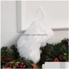 Christmas Decorations Christmas Decorations 2022 Stocking White Gift Bag Decorative Socks Plush Tree Pendant Drop Delivery Home Gard Dhlmj