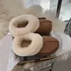 Uggies Furry Australia Snow Boots Мягкие классические роскошные U-образные туфли из овчины на платформе Новые дизайнерские женские брендовые теплые плюшевые ботильоны 5A Нескользящие ботинки Martin 36-40