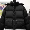 Jaquetas masculinas cáqui puffer jaqueta feminina com capuz preto para baixo luxo casual ao ar livre Feminino inverno espessado marrom térmico casaco de designer comum