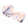 Stone 40Mm Loose Heart Healing Stone Love Pocket Palm Fluorite Worry For Anxiety Reiki Ncing Rocks Gemstone Farmhouse Kitchen Home D Dhjoz