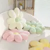 6080Cm Kawaii Rabbit Fur Flowers Plush Cushion Cute Plant Flower Chair Floor Plush Mat Stuffed Soft Dolls For Home Decor J220729