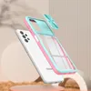 Coque de téléphone blindée antichoc couleur bonbon, étui arrière transparent et rigide pour Samsung Galaxy A12 S22 PLUS A03S A53 A13 S21 FE A73 B201