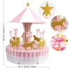 Geschenkwikkeling 1set Carrousel Candy Box voor verjaardagsdecoratie feest huwelijksgunsten huidige case 221124