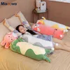 70120 cm Giant Cartoon Animal Dinosaur Unicorn Cat Plush Toys Stuffed Soft Long Sleeping Pillow Pop LD Birthday Present J220729