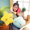 Dream Starry Sky Cuddle Creative Star Pillow Moon Cloud Pop Paijama travesseiro Backrest Car Montado SofA Decoração Girl Gift J220729