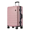 Super light aluminum frame Rolling Luggage Customized business solid color wear resistant suitcase J220707