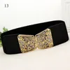 Belts 65cm Female Fashion Elastic Classic Black Waistband Wide Waist Stretch Belt For Women Cinch Accessories Dress Coat Clothing