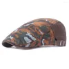 Berets Mens Hats Stylish Camouflage Pattern Cabbie Ivy Hat Sboy Golf Beret Caps HATCS0348