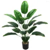 Decorative Flowers 82cm Large Artificial Plants Banana Leaves Jungle Fake Plant Home Garden Office Decoration Bonsai Tree Living Room