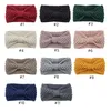 Soft Velvet Bow Headband Women Plush Lined Turban Double Twist Crochet Knitted Headbands Wide Stretch Head Wrap Hair Accessories